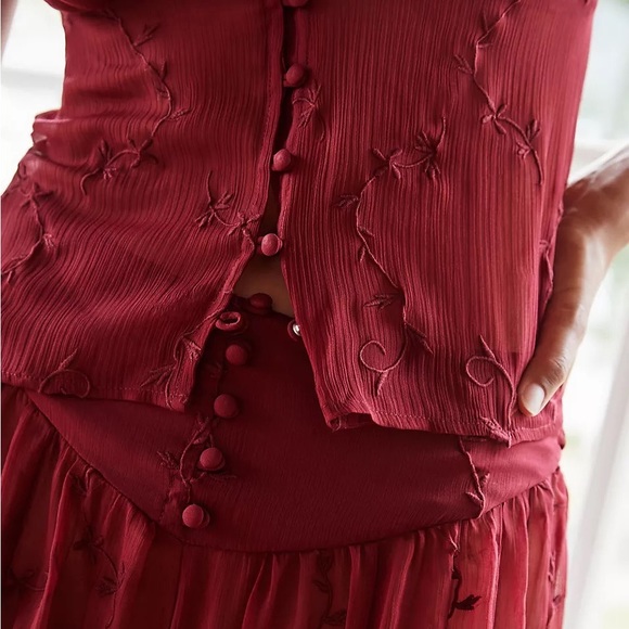 SOLD!!! By Anthropologie Bustier Top and Pants - Picture 3 of 4